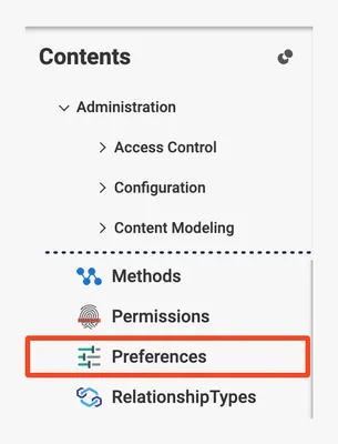 Preference ItemType
